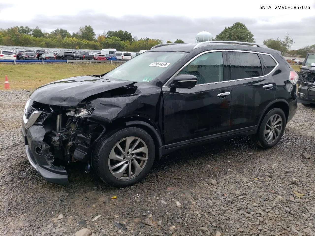 2014 Nissan Rogue S VIN: 5N1AT2MV0EC857076 Lot: 72961454