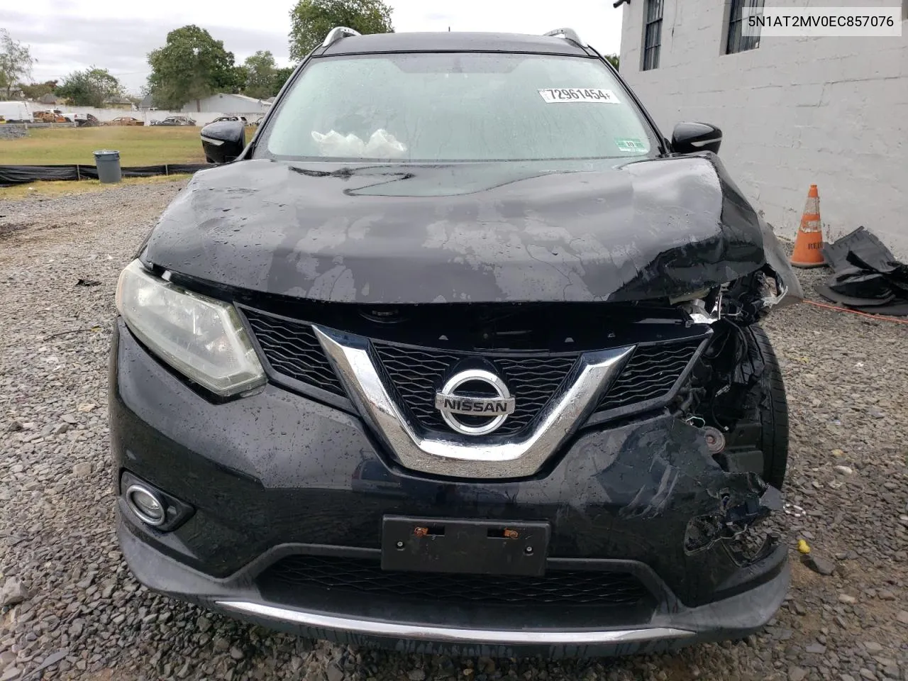 2014 Nissan Rogue S VIN: 5N1AT2MV0EC857076 Lot: 72961454