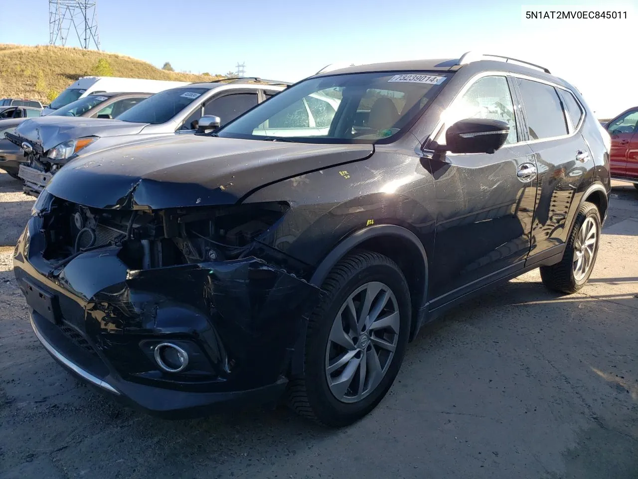 2014 Nissan Rogue S VIN: 5N1AT2MV0EC845011 Lot: 73239014