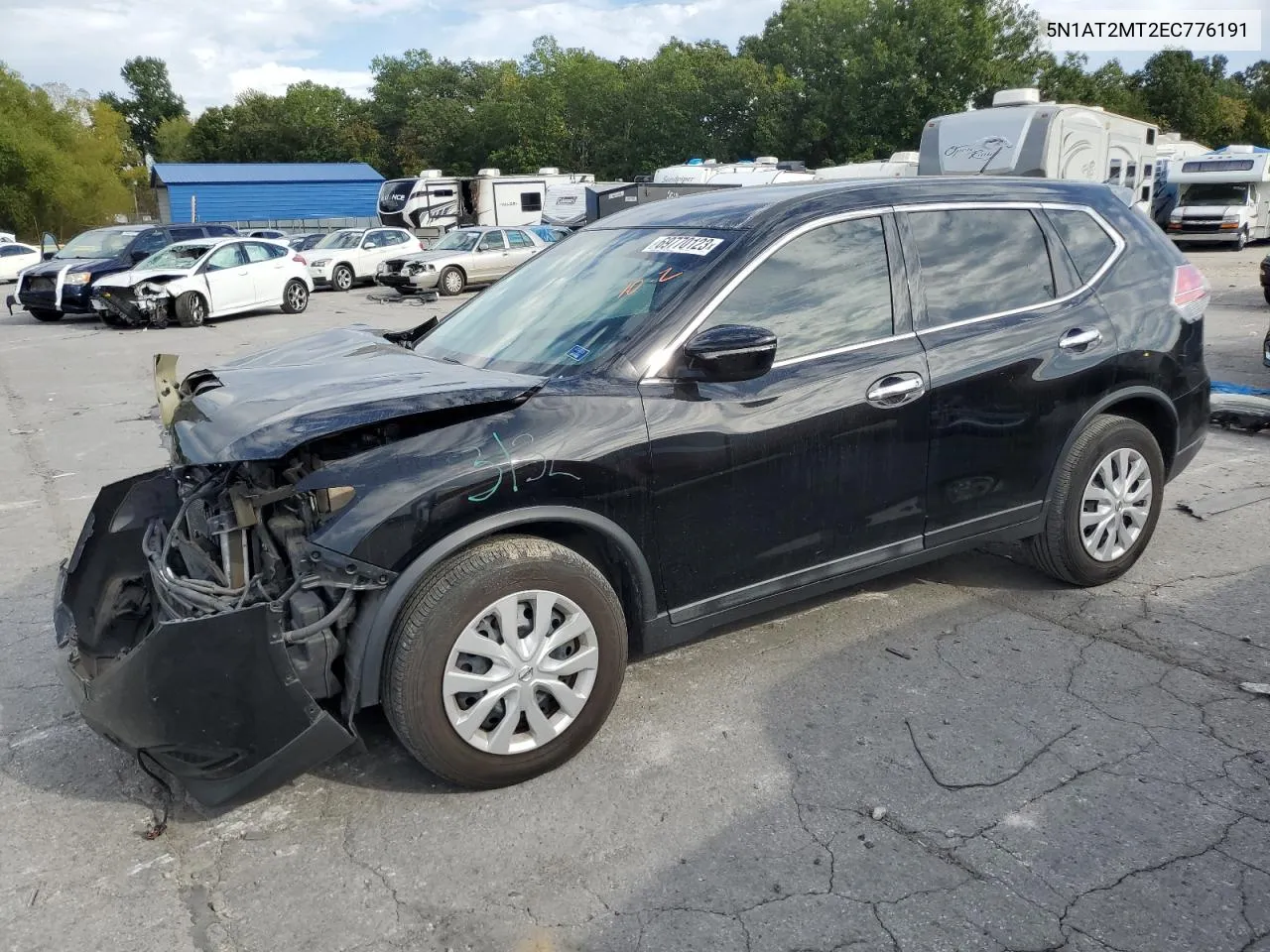 2014 Nissan Rogue S VIN: 5N1AT2MT2EC776191 Lot: 73309124