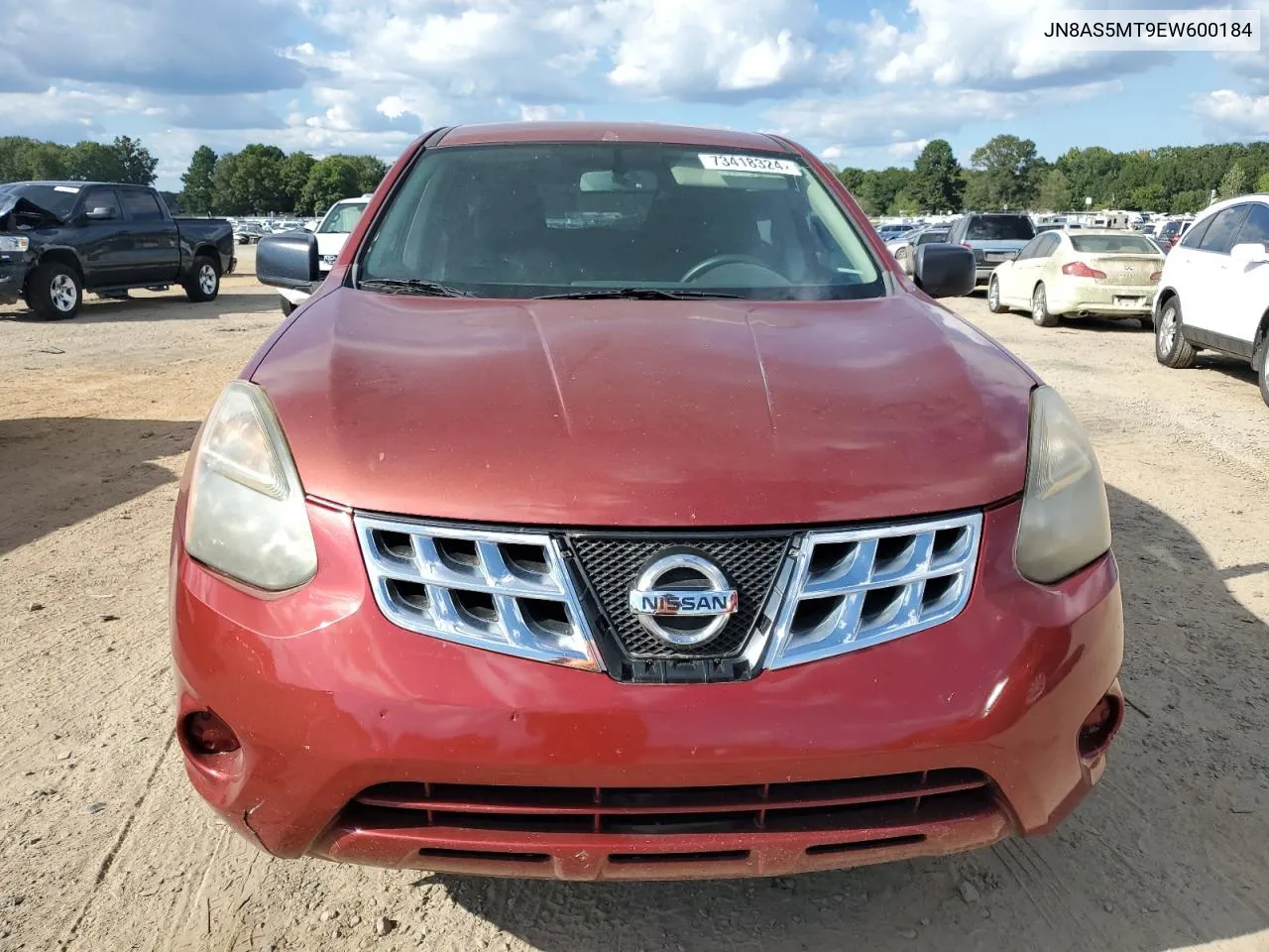 2014 Nissan Rogue Select S VIN: JN8AS5MT9EW600184 Lot: 73418324