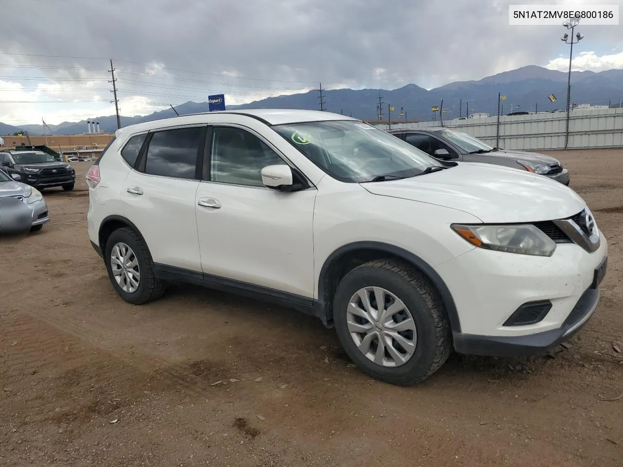 2014 Nissan Rogue S VIN: 5N1AT2MV8EC800186 Lot: 73938274