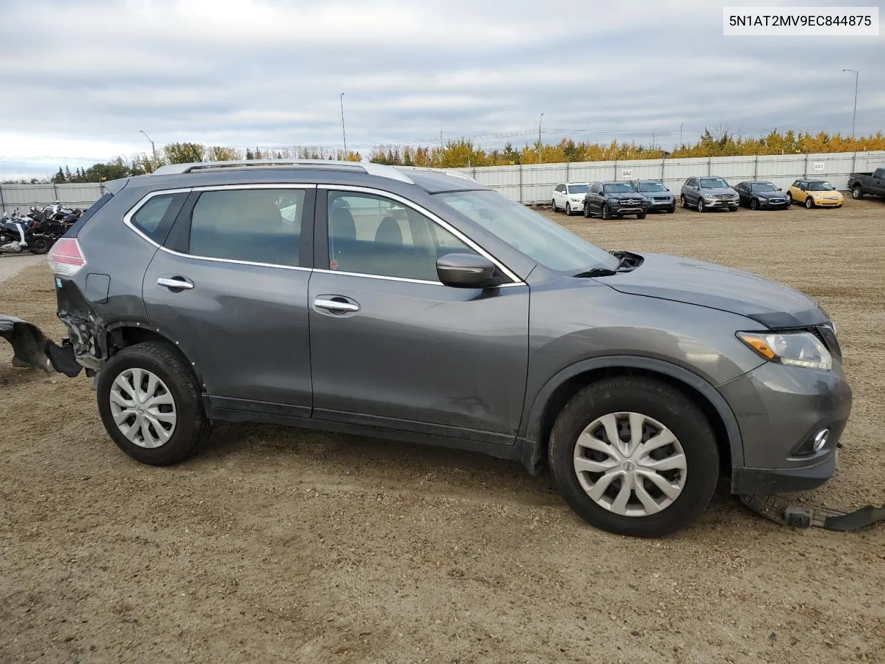 2014 Nissan Rogue S VIN: 5N1AT2MV9EC844875 Lot: 74280554