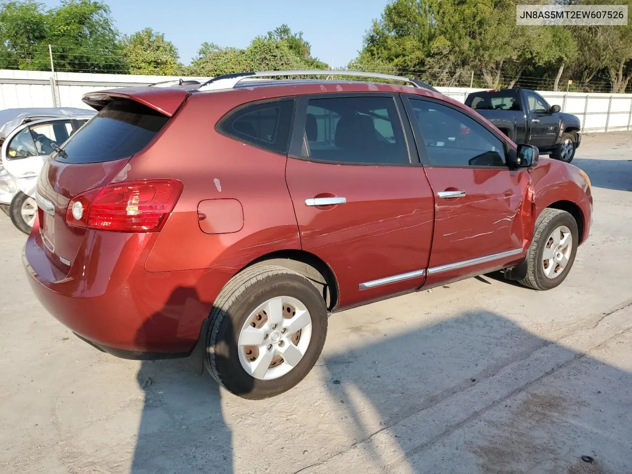 2014 Nissan Rogue Select S VIN: JN8AS5MT2EW607526 Lot: 74428674