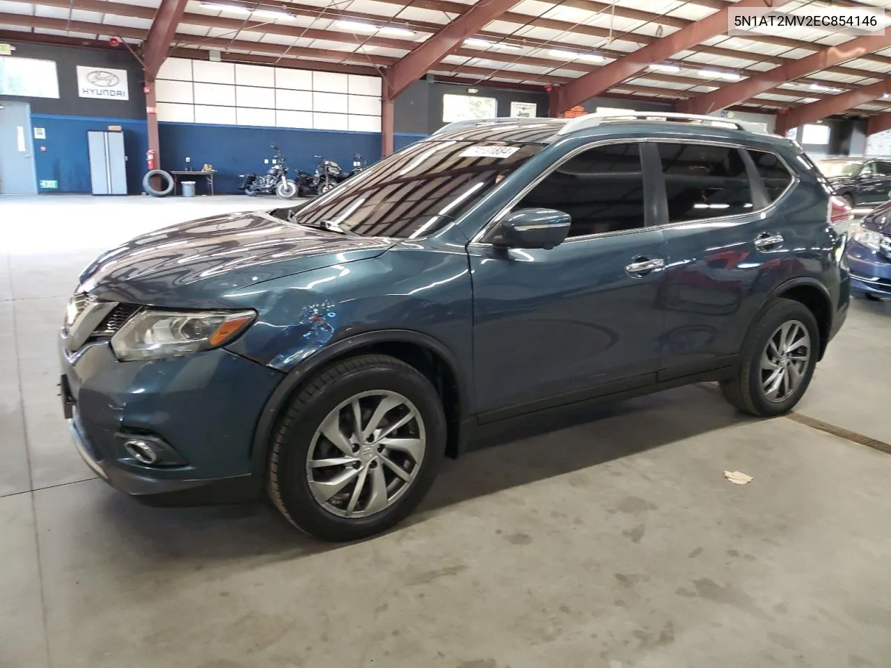 2014 Nissan Rogue S VIN: 5N1AT2MV2EC854146 Lot: 74531884