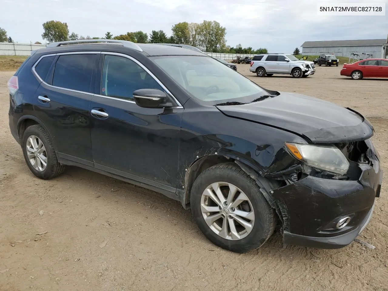 2014 Nissan Rogue S VIN: 5N1AT2MV8EC827128 Lot: 74611734