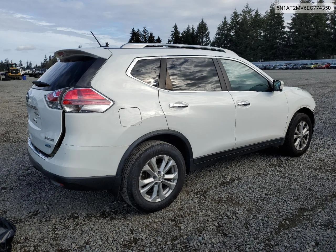 2014 Nissan Rogue S VIN: 5N1AT2MV6EC774350 Lot: 74634104