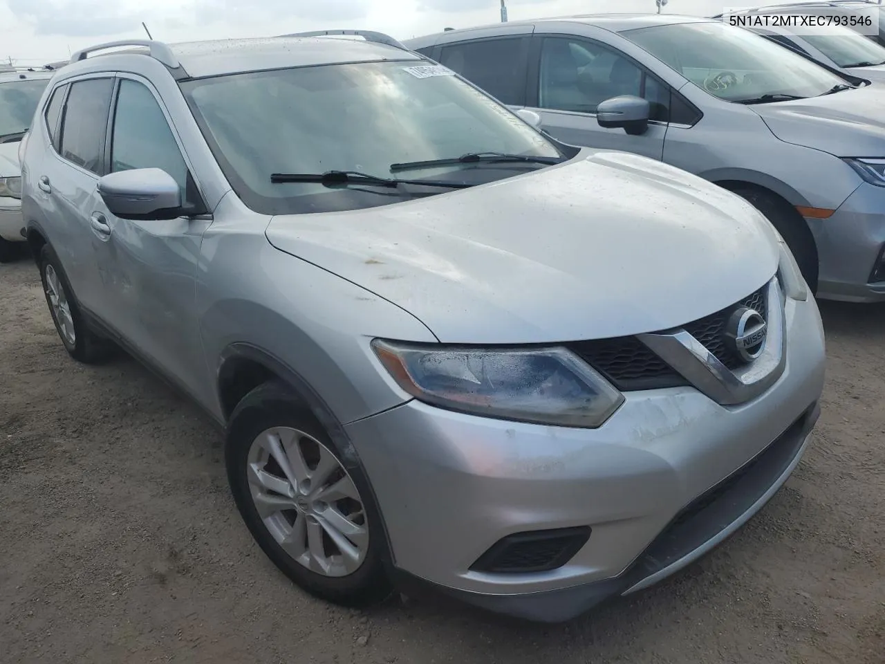 2014 Nissan Rogue S VIN: 5N1AT2MTXEC793546 Lot: 74954814