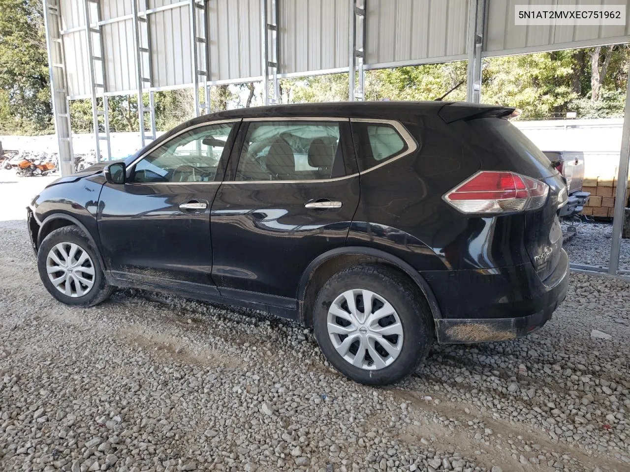 2014 Nissan Rogue S VIN: 5N1AT2MVXEC751962 Lot: 75201334