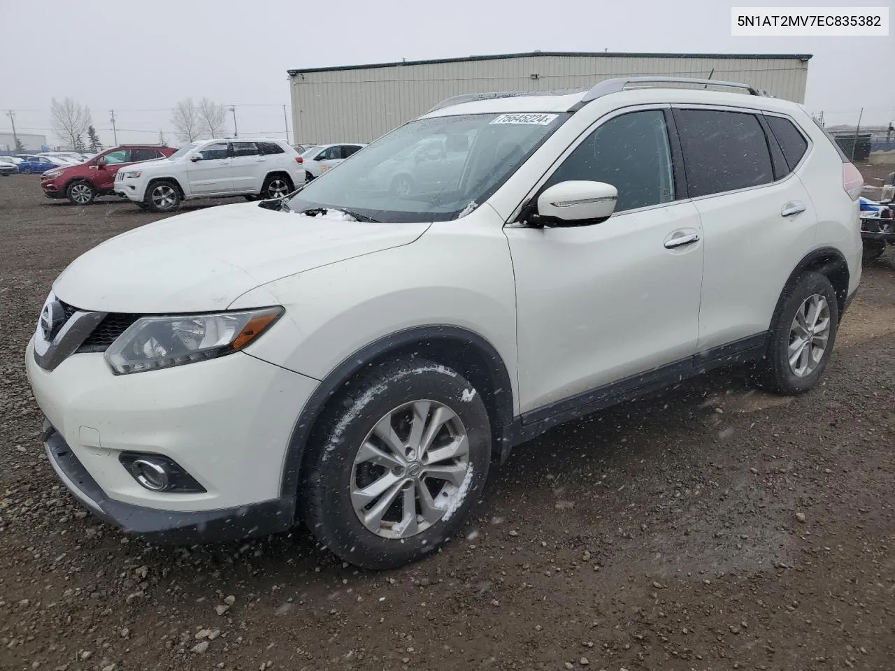 2014 Nissan Rogue S VIN: 5N1AT2MV7EC835382 Lot: 75645224