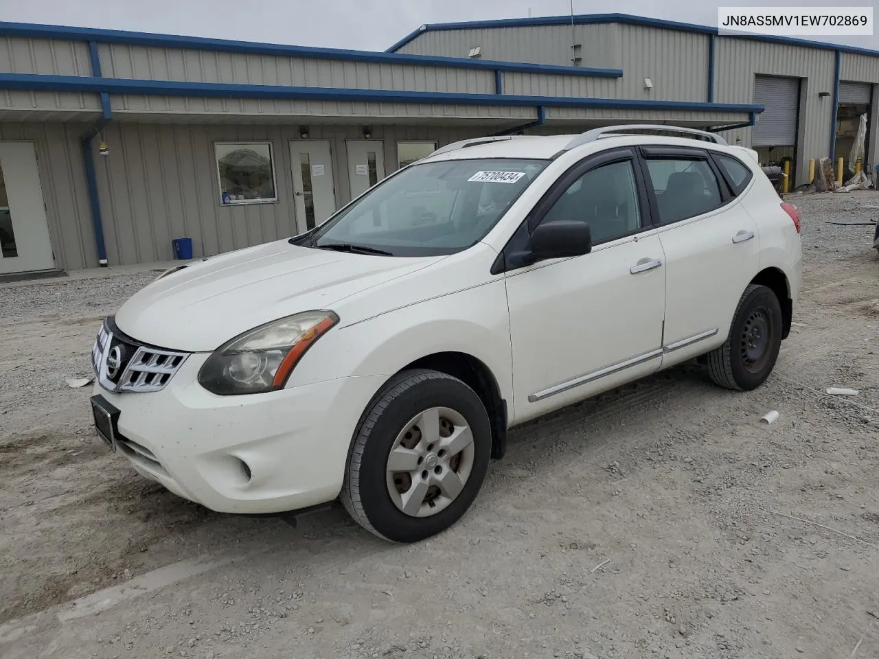 2014 Nissan Rogue Select S VIN: JN8AS5MV1EW702869 Lot: 75700434