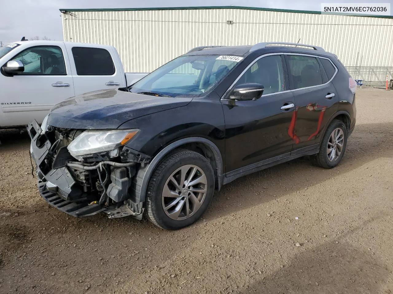 2014 Nissan Rogue S VIN: 5N1AT2MV6EC762036 Lot: 76621414