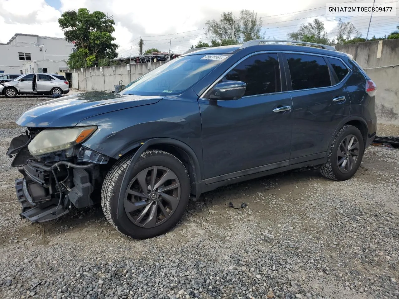 2014 Nissan Rogue S VIN: 5N1AT2MT0EC809477 Lot: 76628594