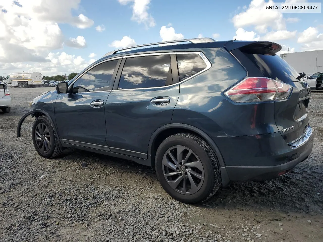 2014 Nissan Rogue S VIN: 5N1AT2MT0EC809477 Lot: 76628594