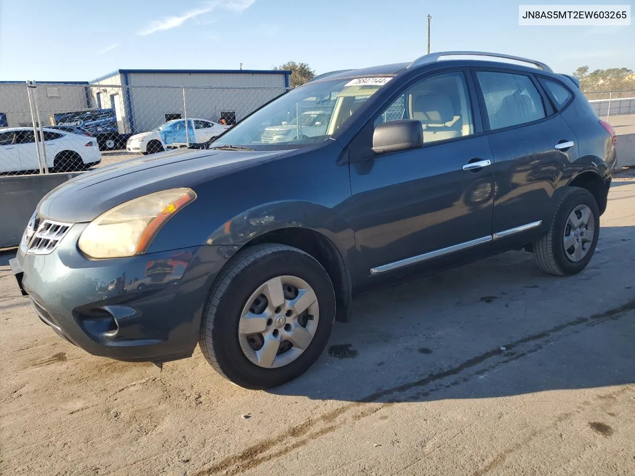 2014 Nissan Rogue Select S VIN: JN8AS5MT2EW603265 Lot: 76847144