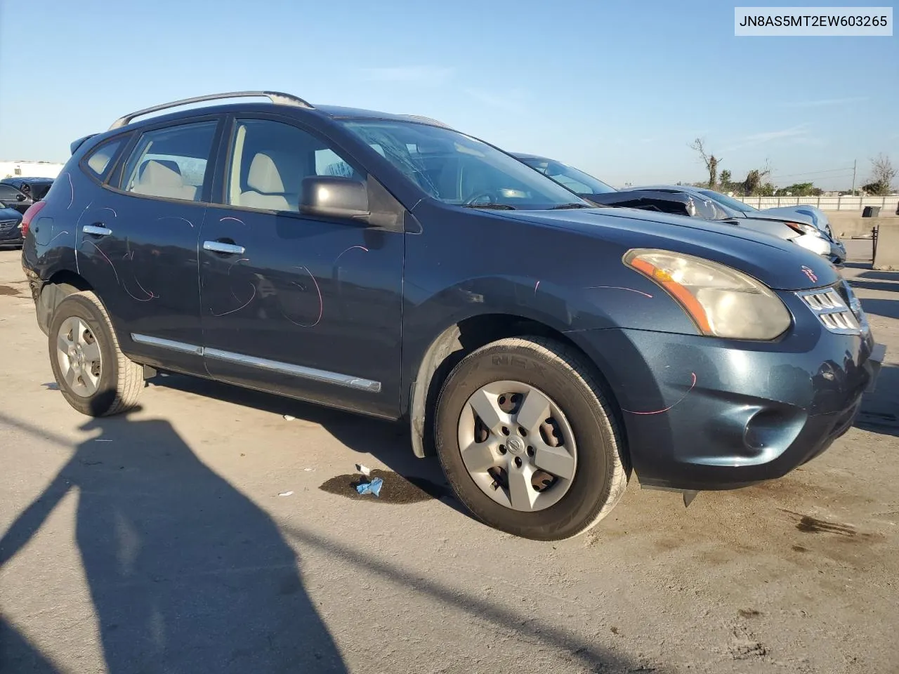 2014 Nissan Rogue Select S VIN: JN8AS5MT2EW603265 Lot: 76847144