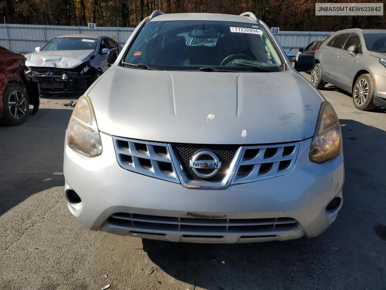 2014 Nissan Rogue Select S VIN: JN8AS5MT4EW623842 Lot: 77232094