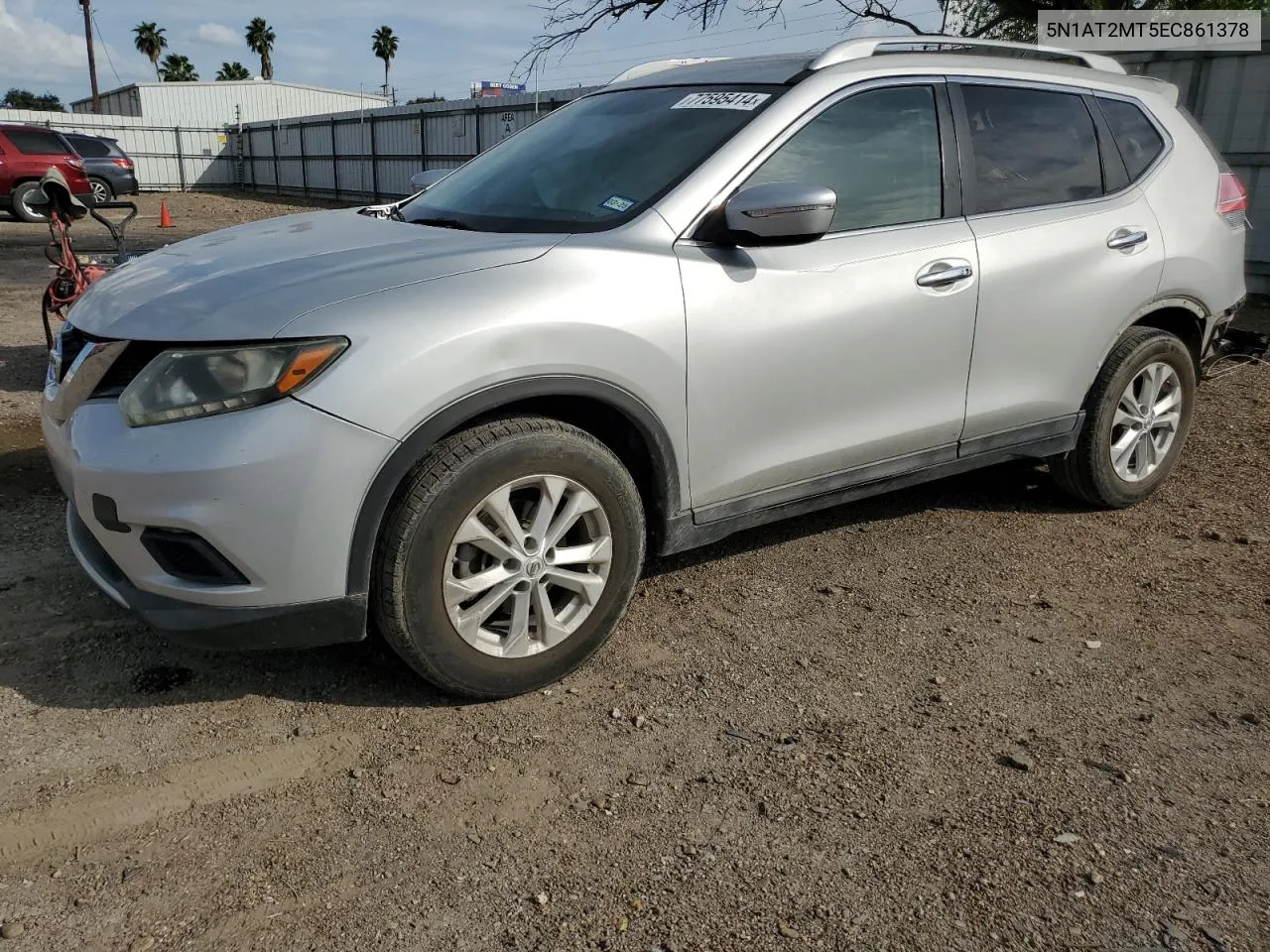 2014 Nissan Rogue S VIN: 5N1AT2MT5EC861378 Lot: 77595414