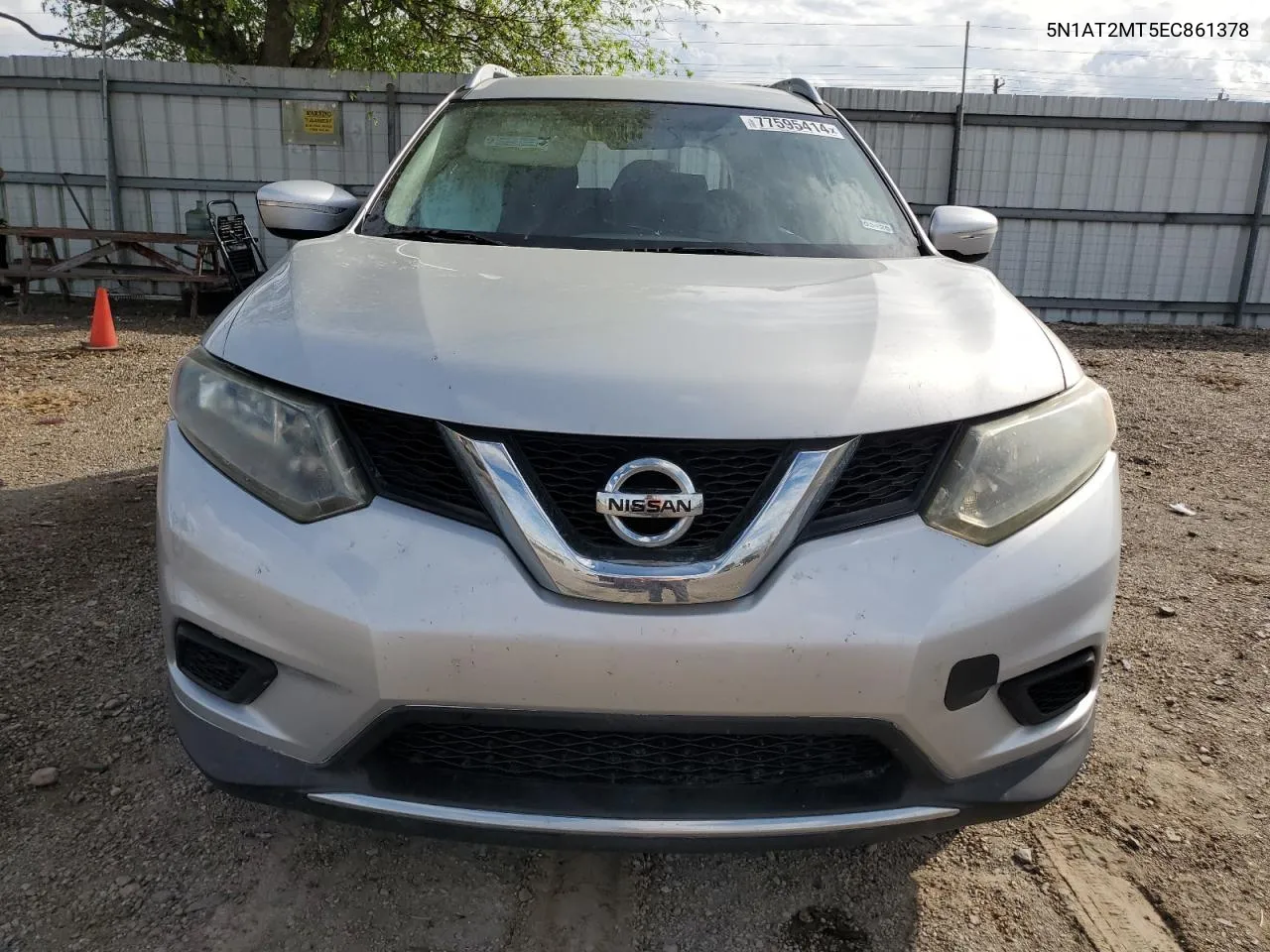 2014 Nissan Rogue S VIN: 5N1AT2MT5EC861378 Lot: 77595414