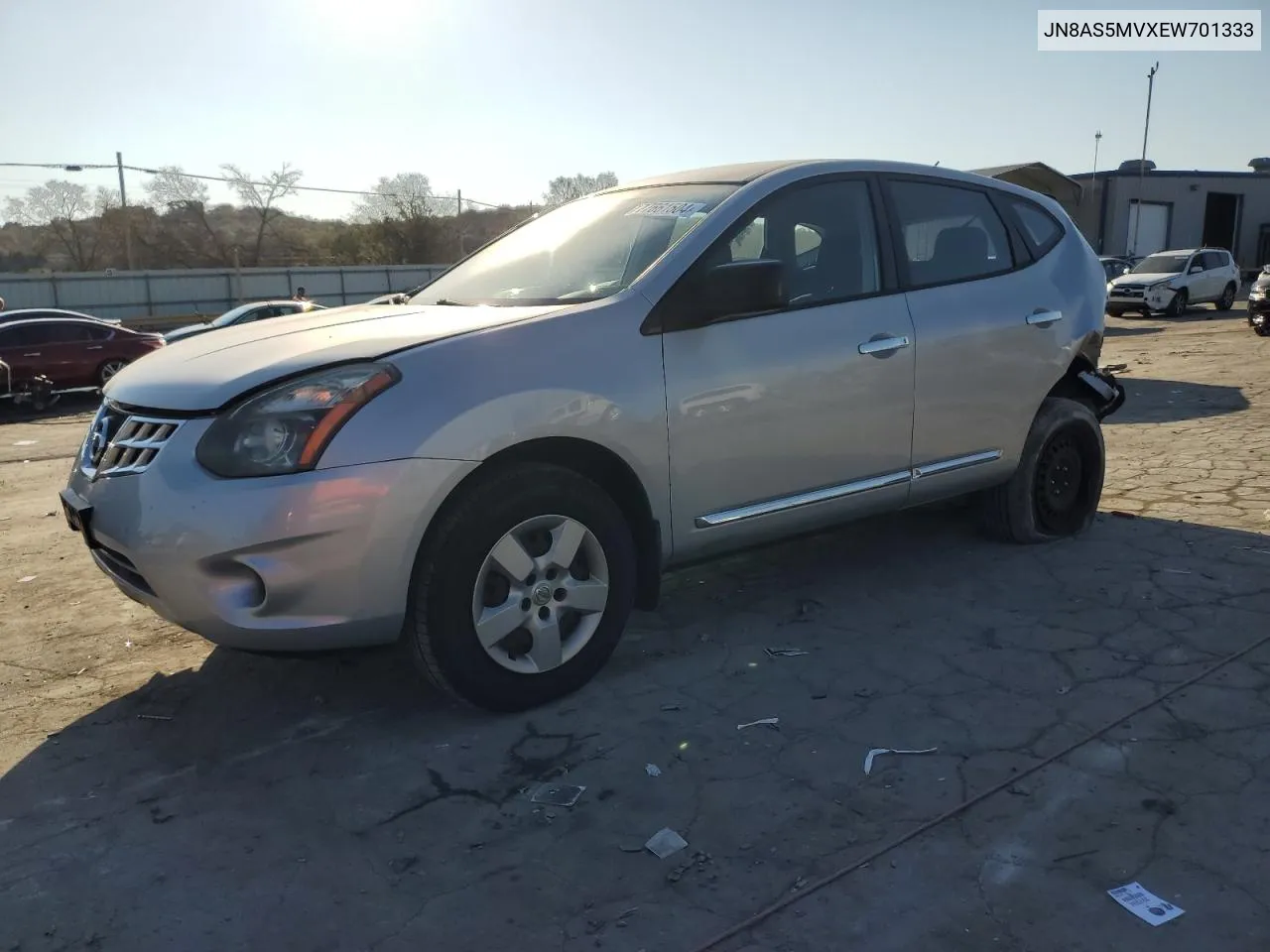 2014 Nissan Rogue Select S VIN: JN8AS5MVXEW701333 Lot: 77661504