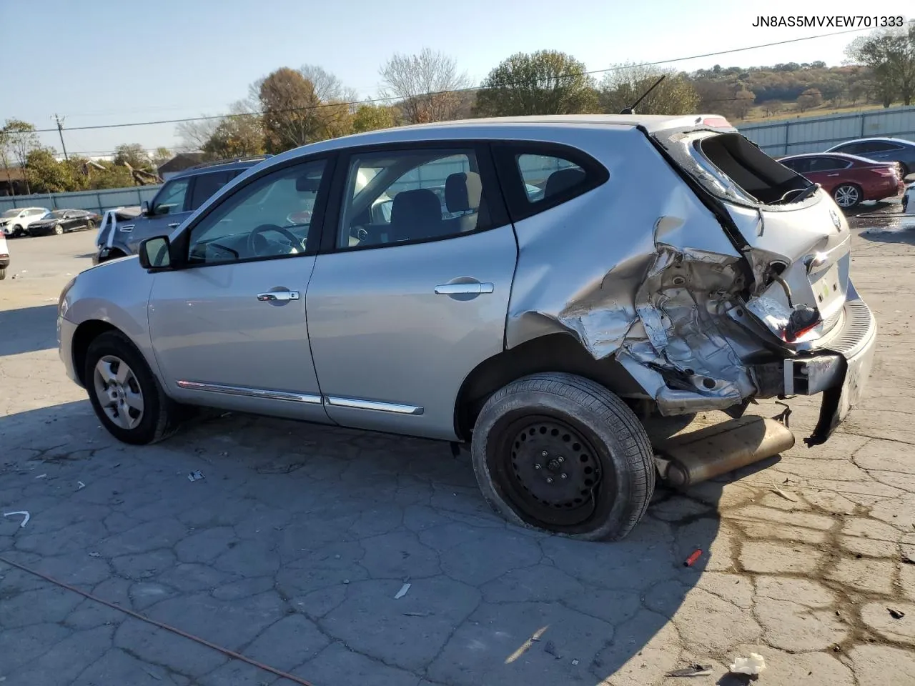 2014 Nissan Rogue Select S VIN: JN8AS5MVXEW701333 Lot: 77661504