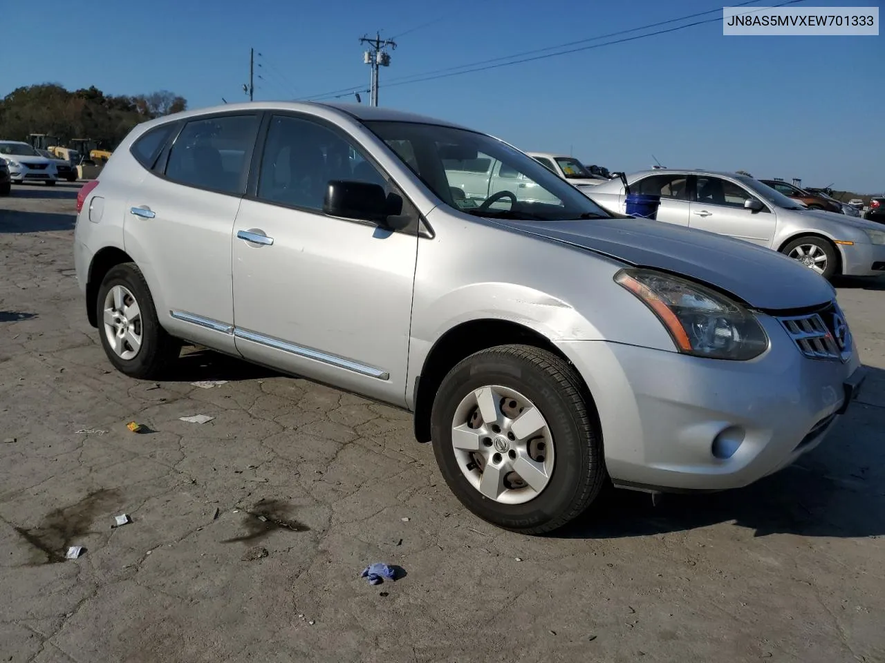 2014 Nissan Rogue Select S VIN: JN8AS5MVXEW701333 Lot: 77661504