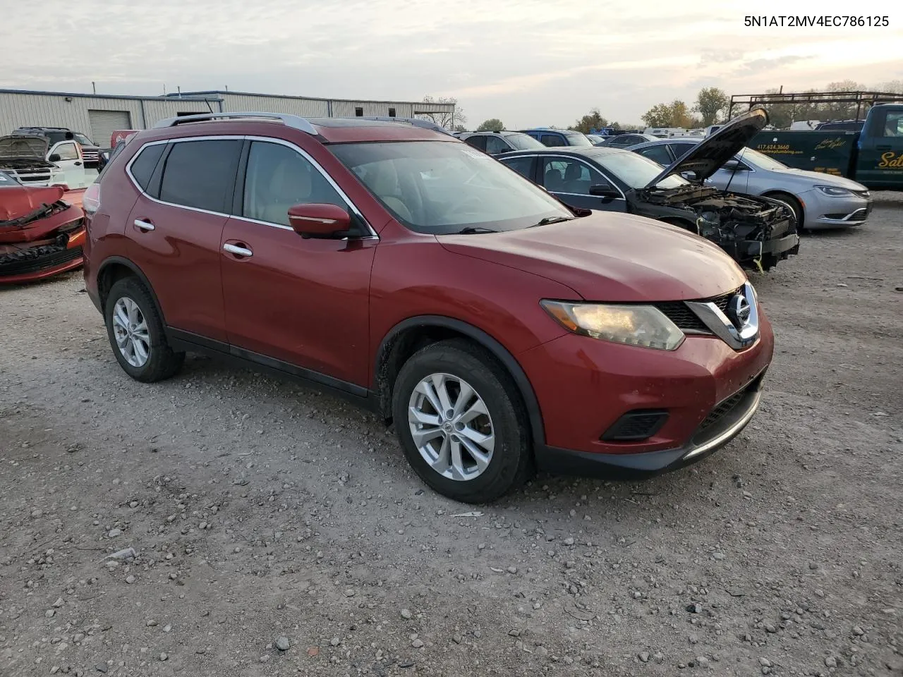 2014 Nissan Rogue S VIN: 5N1AT2MV4EC786125 Lot: 77668984