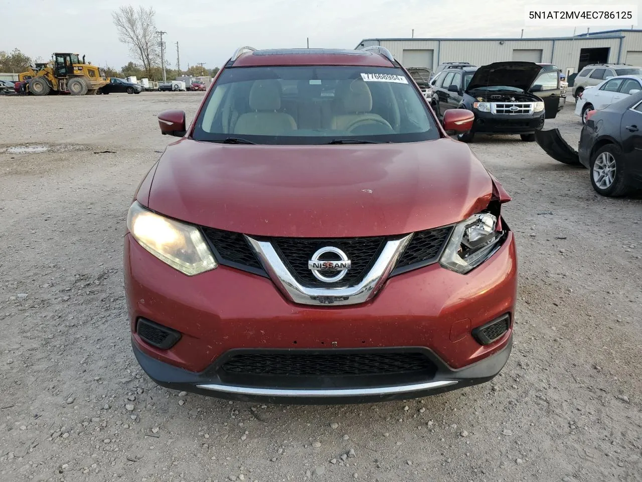 2014 Nissan Rogue S VIN: 5N1AT2MV4EC786125 Lot: 77668984