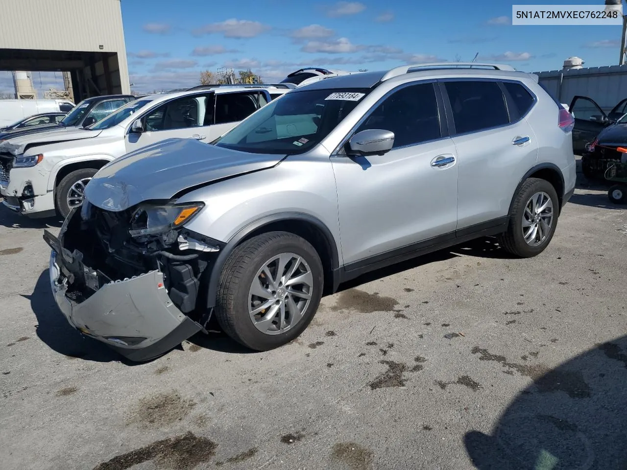 2014 Nissan Rogue S VIN: 5N1AT2MVXEC762248 Lot: 77693184