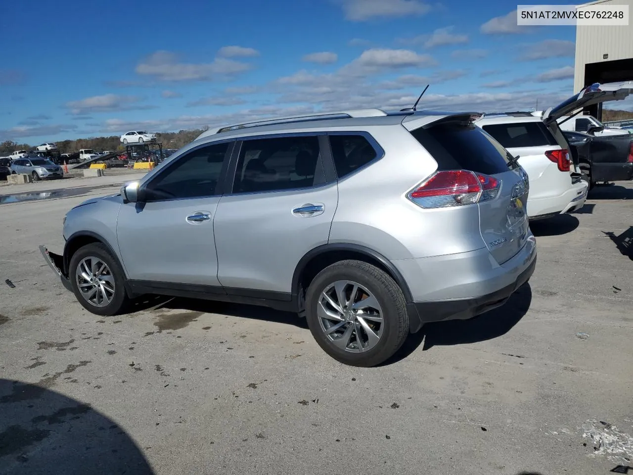 2014 Nissan Rogue S VIN: 5N1AT2MVXEC762248 Lot: 77693184