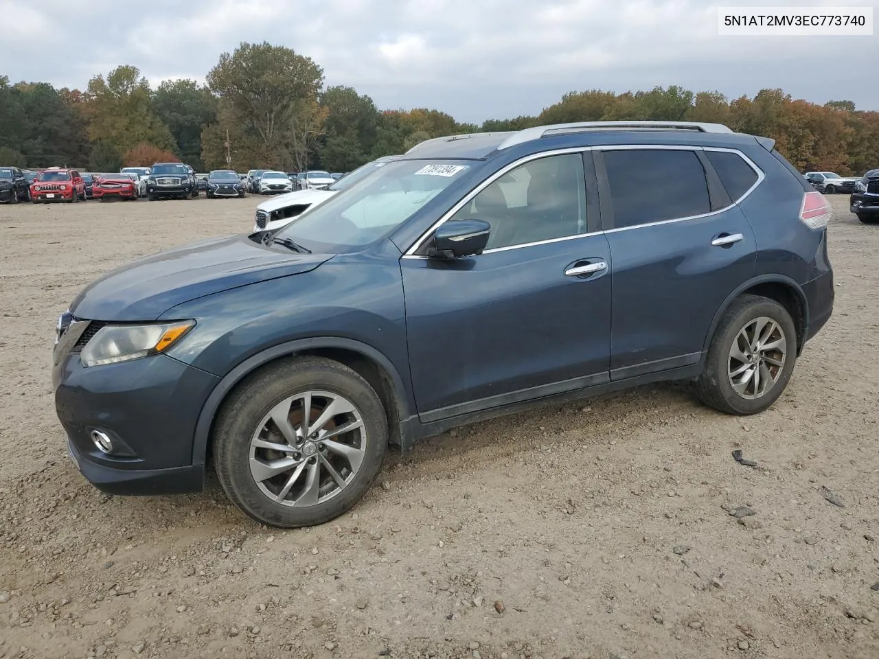 2014 Nissan Rogue S VIN: 5N1AT2MV3EC773740 Lot: 77891394