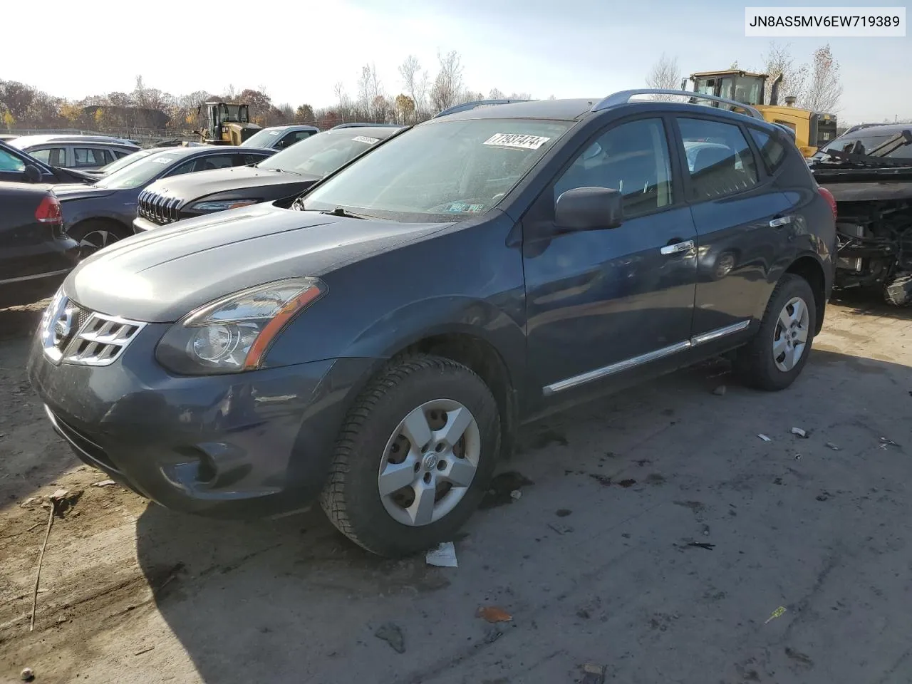 2014 Nissan Rogue Select S VIN: JN8AS5MV6EW719389 Lot: 77937474