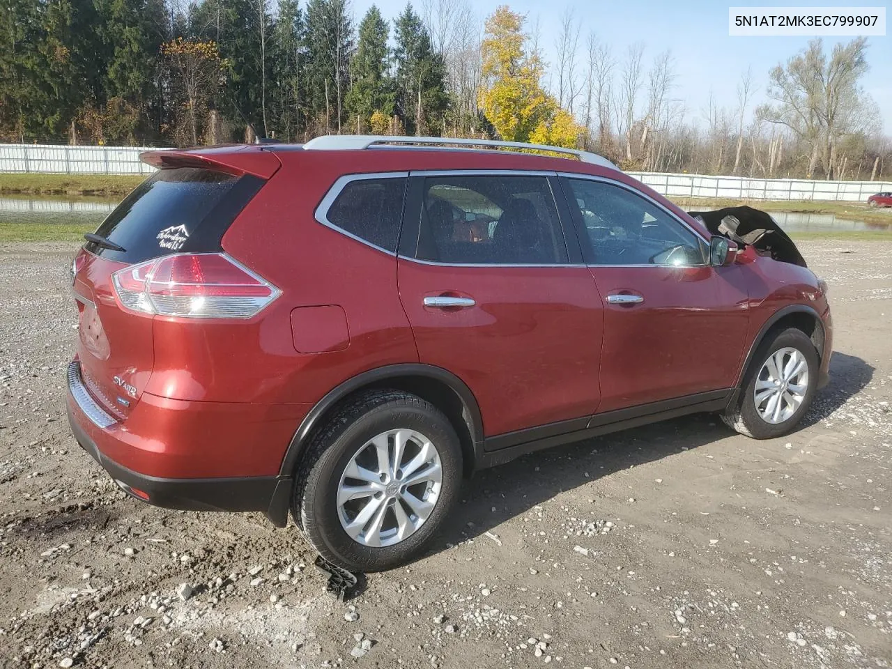 2014 Nissan Rogue S VIN: 5N1AT2MK3EC799907 Lot: 77954844