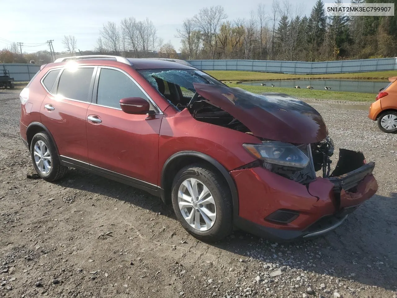 2014 Nissan Rogue S VIN: 5N1AT2MK3EC799907 Lot: 77954844