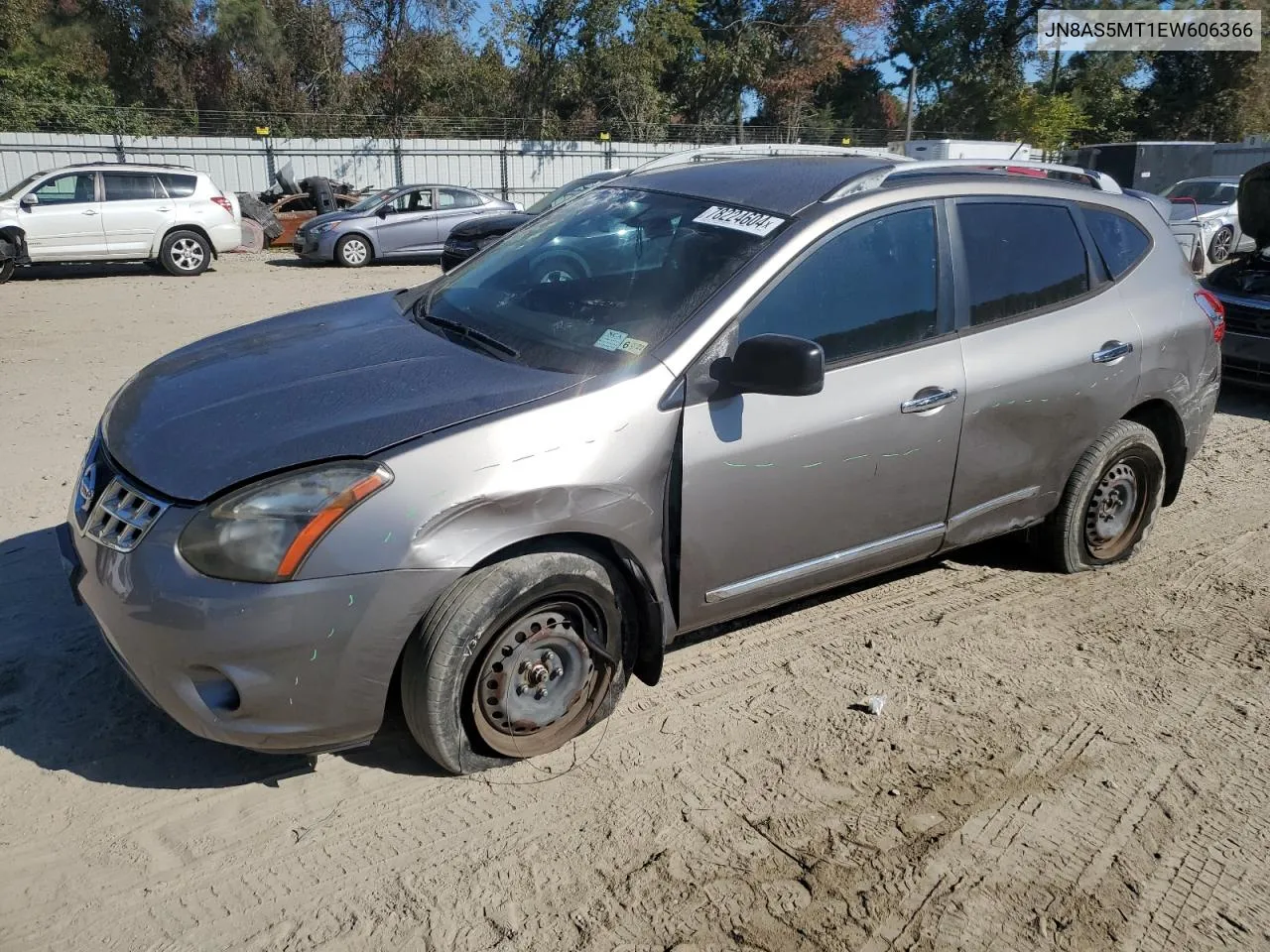 2014 Nissan Rogue Select S VIN: JN8AS5MT1EW606366 Lot: 78224604