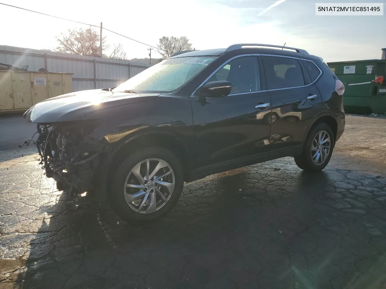 2014 Nissan Rogue S VIN: 5N1AT2MV1EC851495 Lot: 78227664