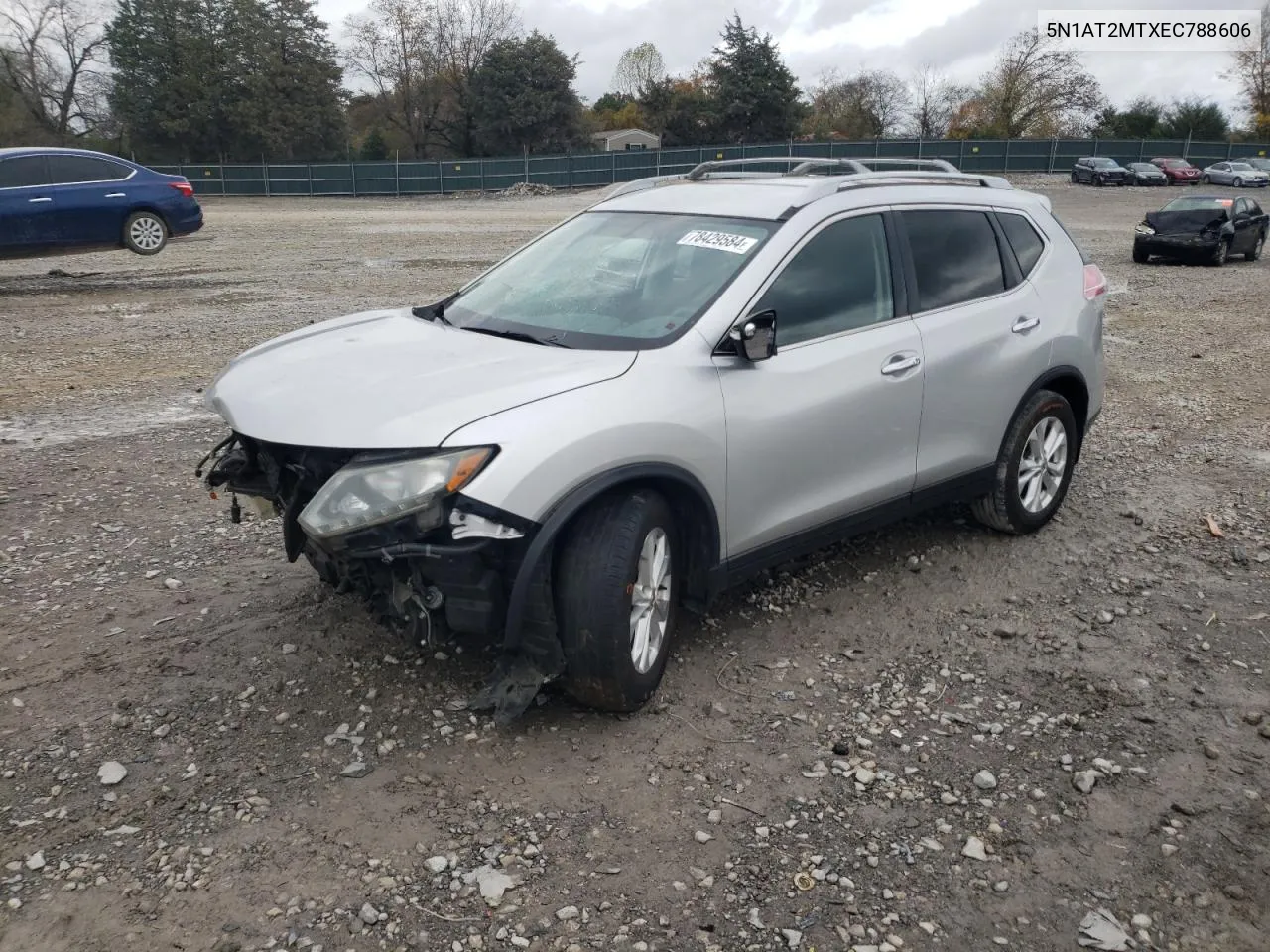 2014 Nissan Rogue S VIN: 5N1AT2MTXEC788606 Lot: 78429584