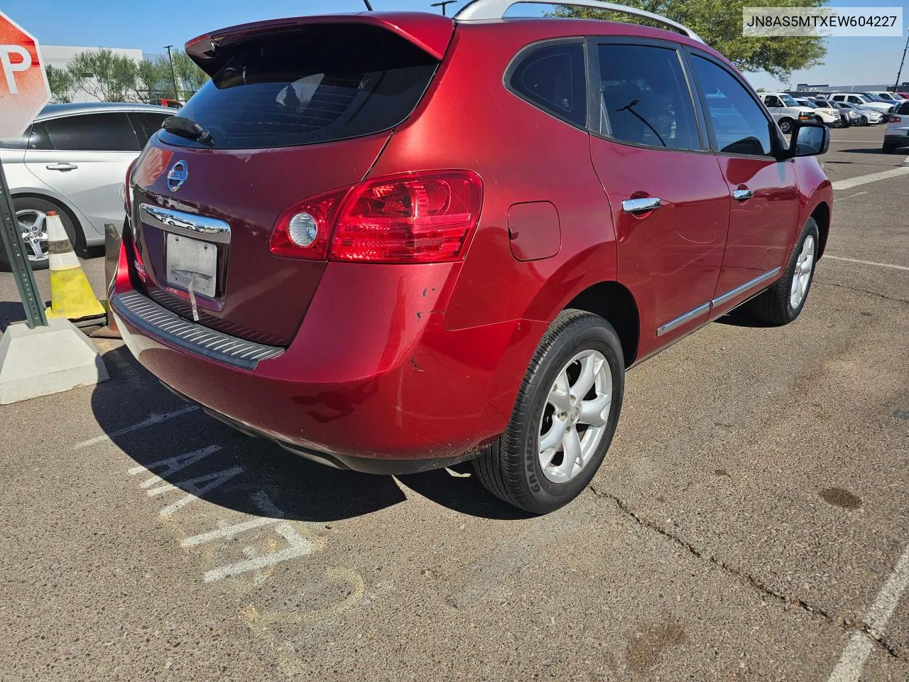 2014 Nissan Rogue Select S VIN: JN8AS5MTXEW604227 Lot: 79147674