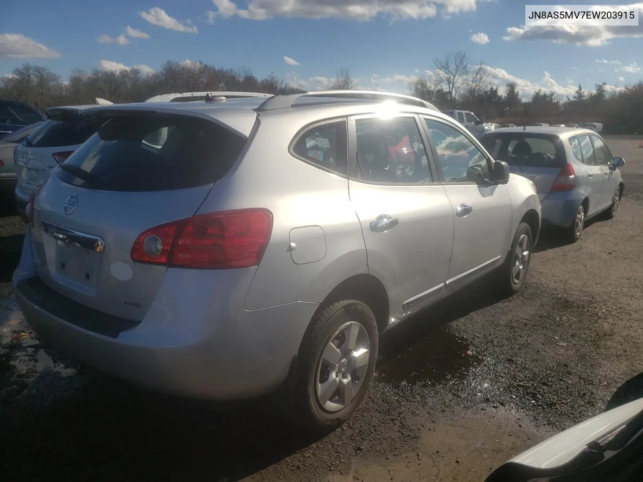 2014 Nissan Rogue Select S VIN: JN8AS5MV7EW203915 Lot: 80040494