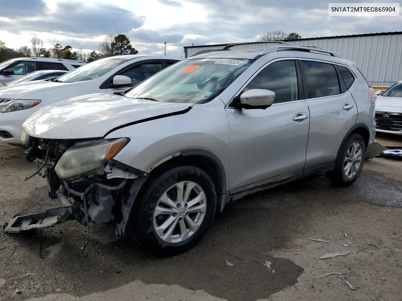 2014 Nissan Rogue S VIN: 5N1AT2MT9EC865904 Lot: 82229953