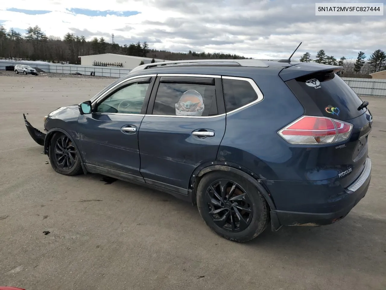 2015 Nissan Rogue S VIN: 5N1AT2MV5FC827444 Lot: 38078274