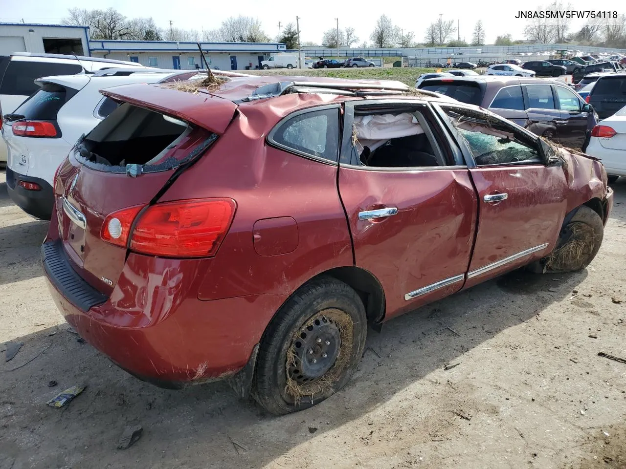 2015 Nissan Rogue Select S VIN: JN8AS5MV5FW754118 Lot: 46636114