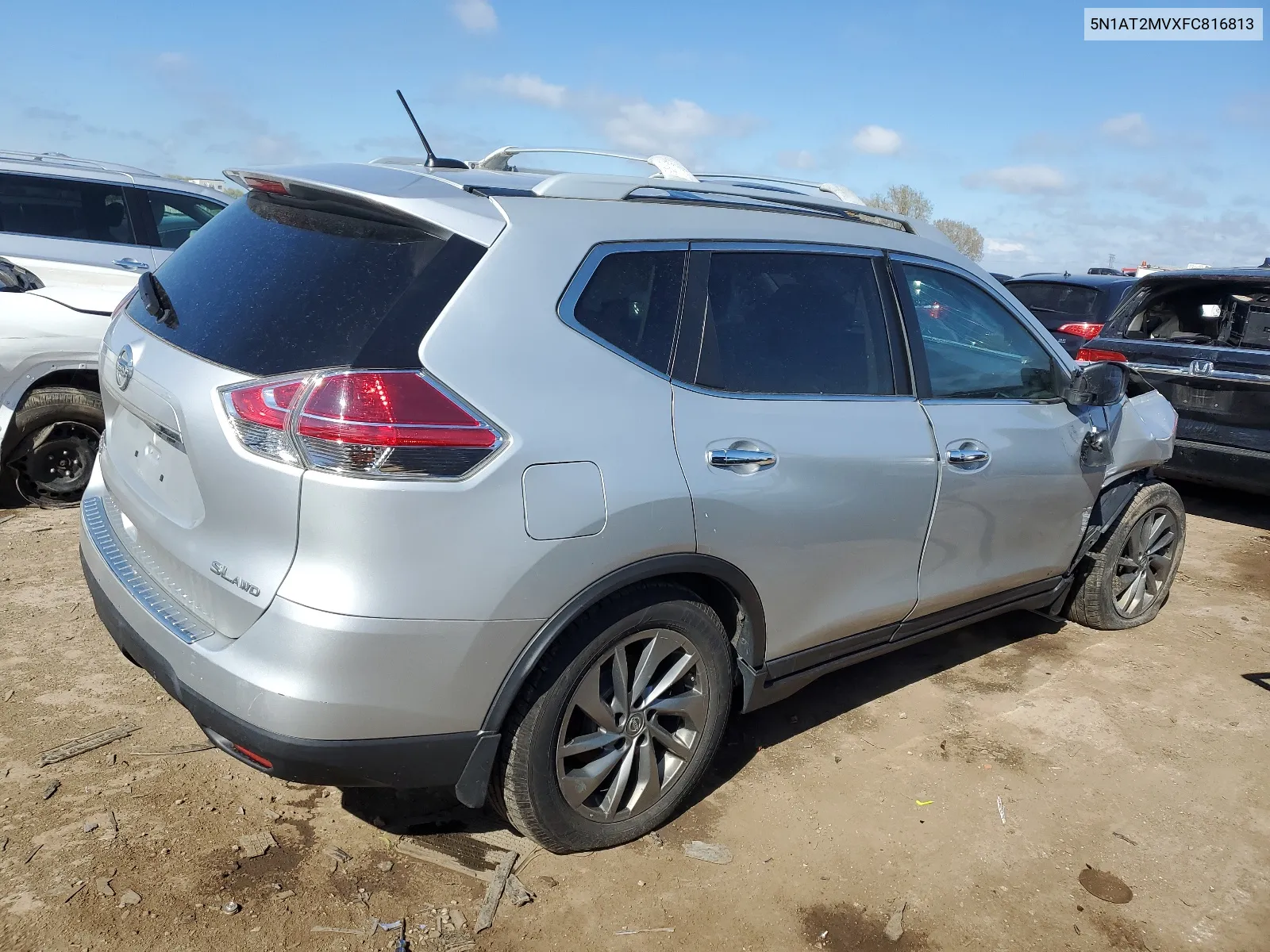 2015 Nissan Rogue S VIN: 5N1AT2MVXFC816813 Lot: 51001024