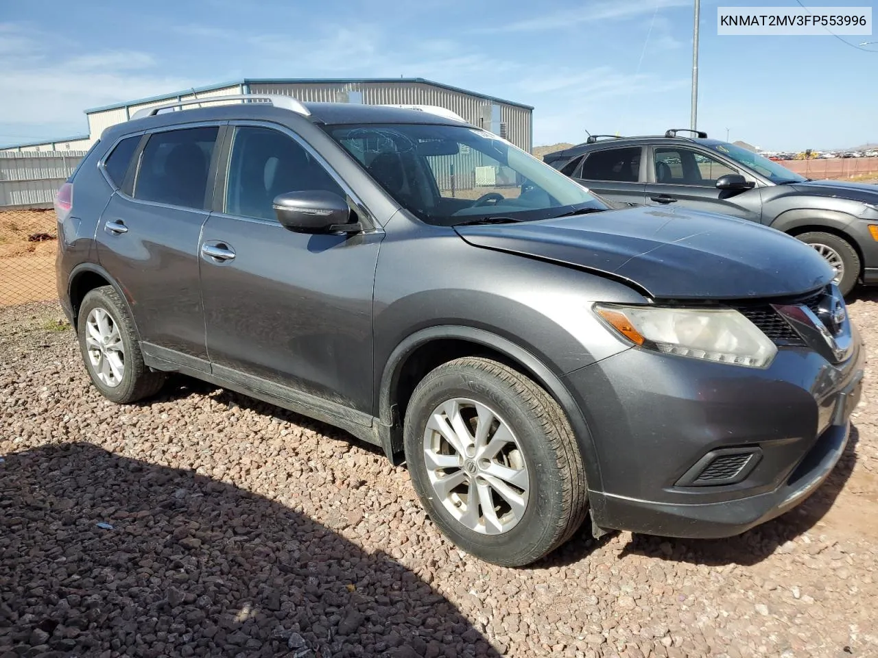 2015 Nissan Rogue S VIN: KNMAT2MV3FP553996 Lot: 53462104