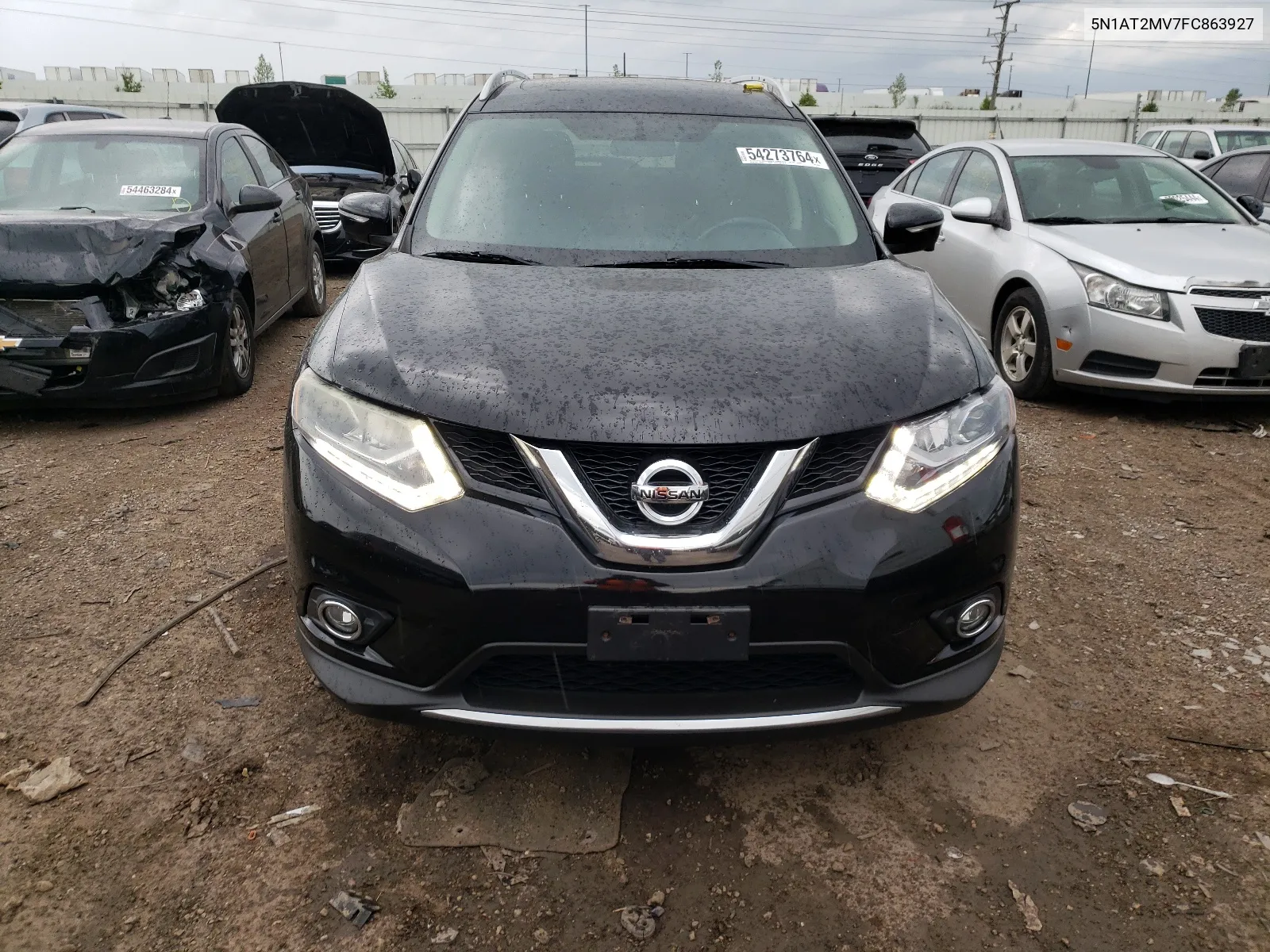 2015 Nissan Rogue S VIN: 5N1AT2MV7FC863927 Lot: 54273764