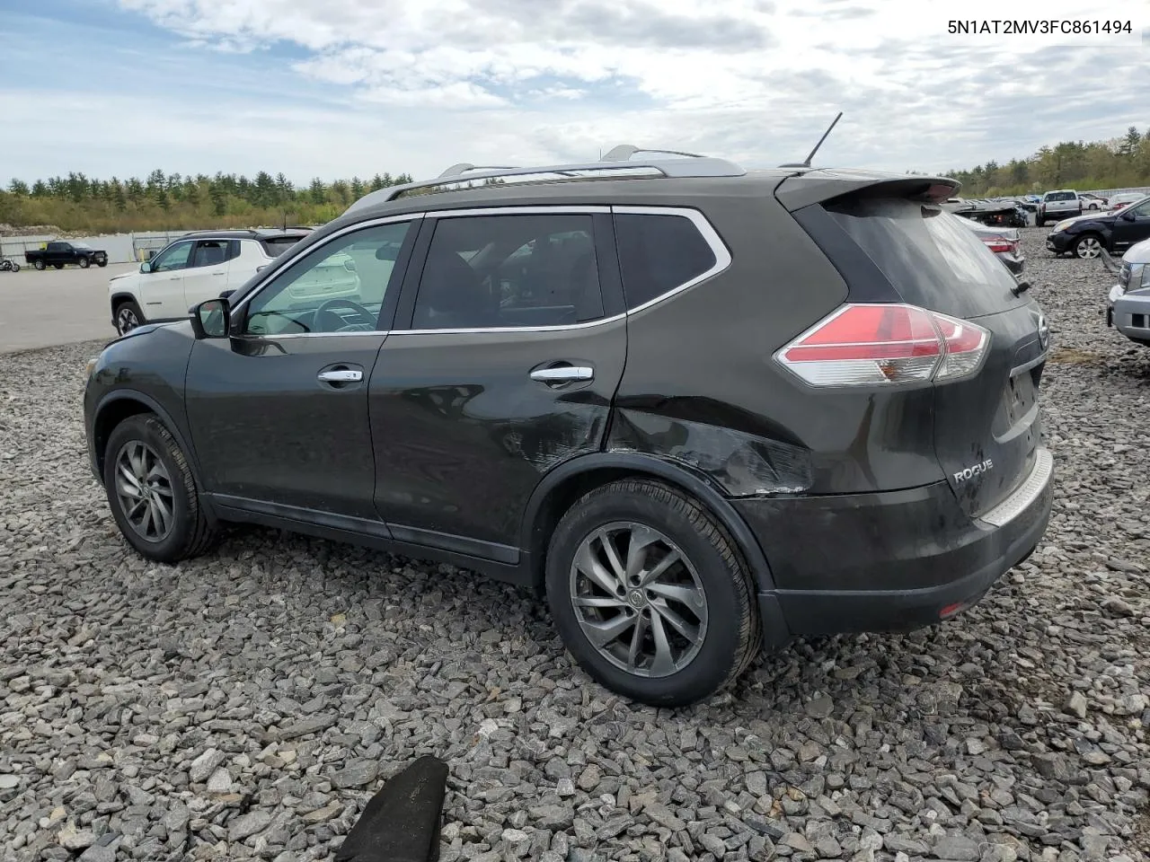 2015 Nissan Rogue S VIN: 5N1AT2MV3FC861494 Lot: 55111474