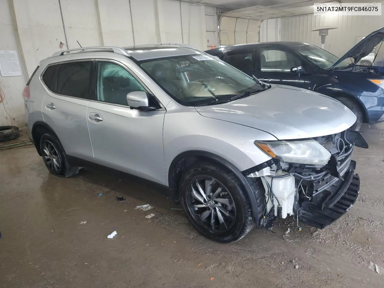 2015 Nissan Rogue S VIN: 5N1AT2MT9FC846075 Lot: 55291544