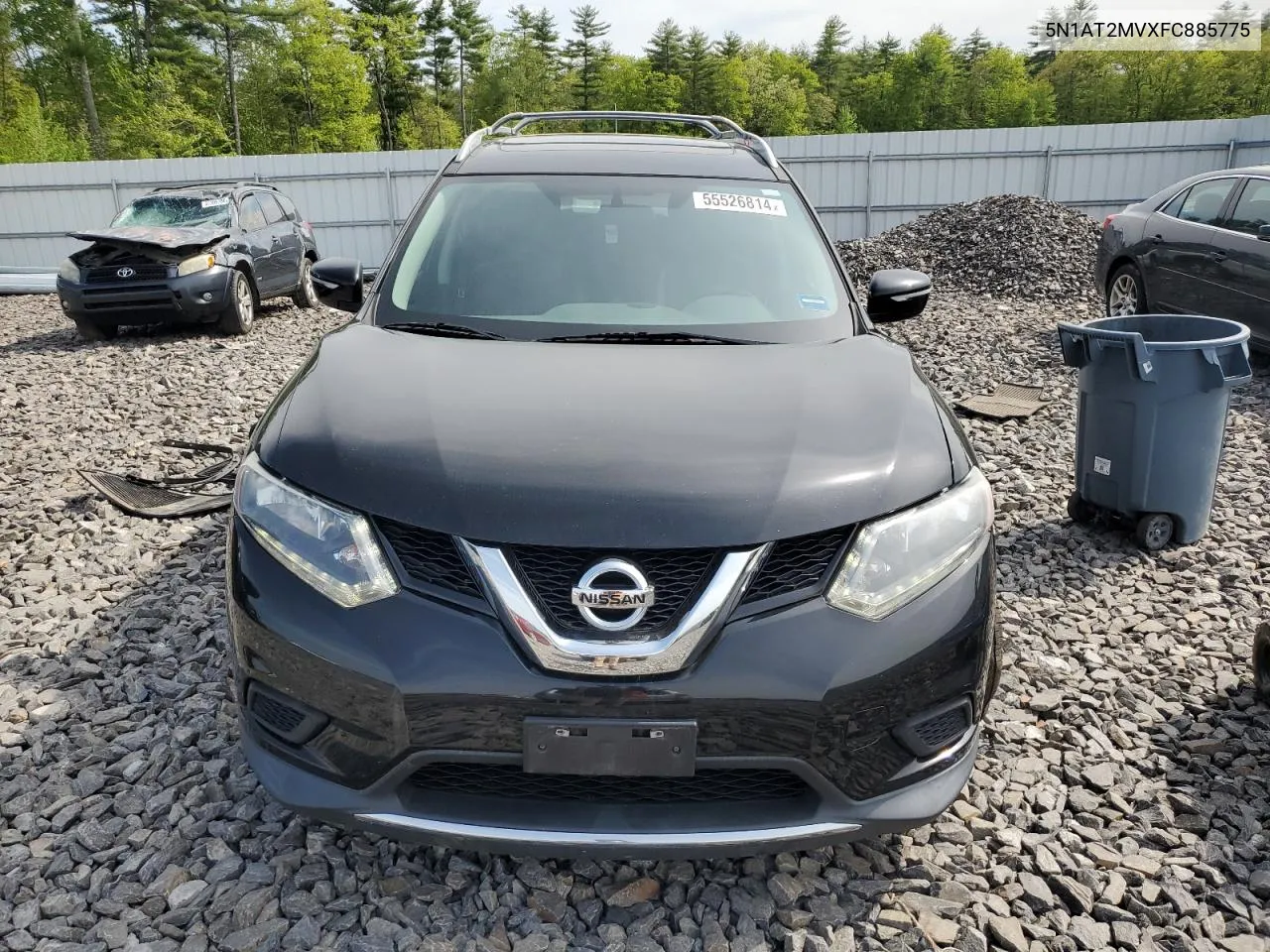 2015 Nissan Rogue S VIN: 5N1AT2MVXFC885775 Lot: 55526814