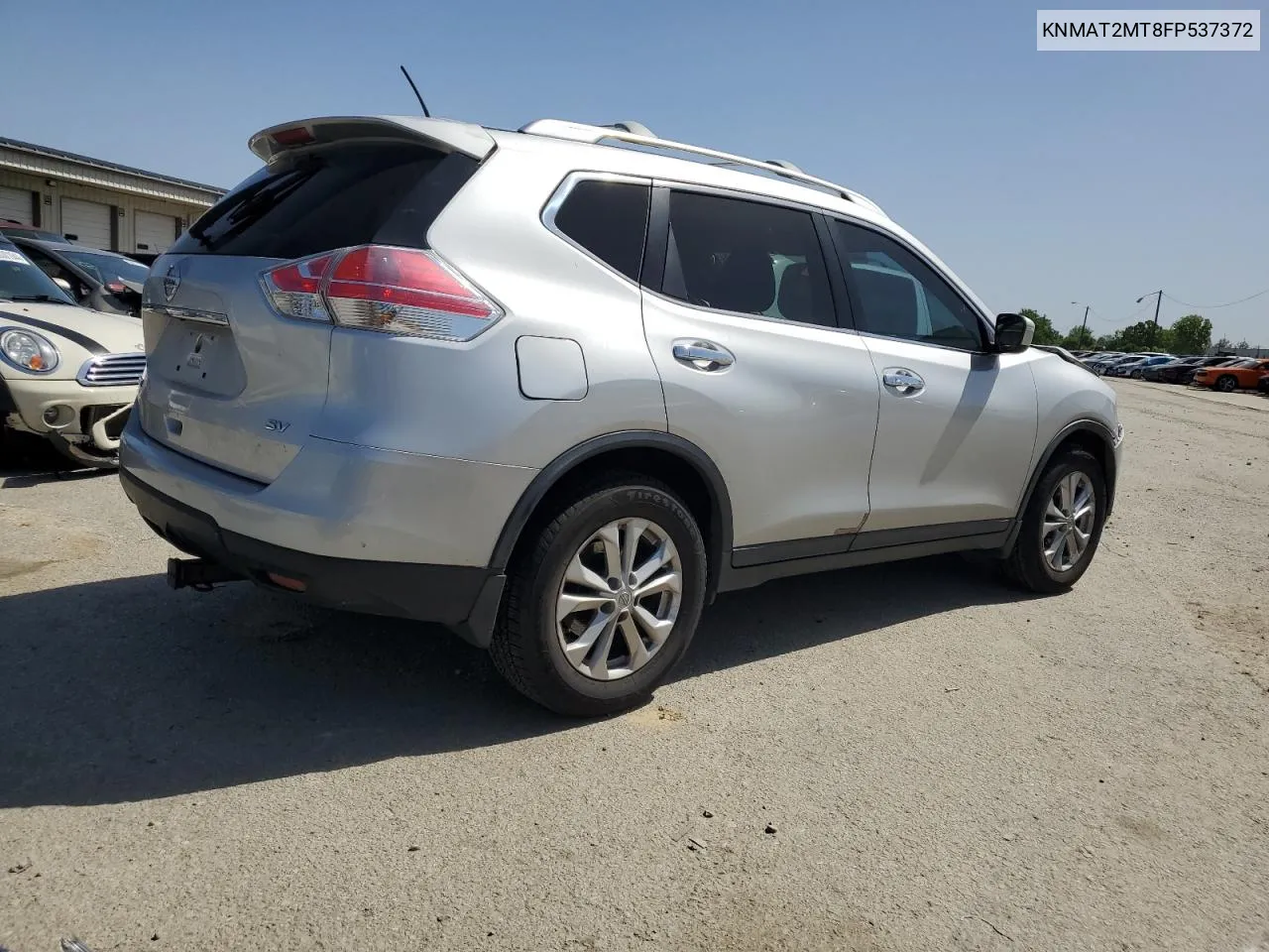 2015 Nissan Rogue S VIN: KNMAT2MT8FP537372 Lot: 57857254