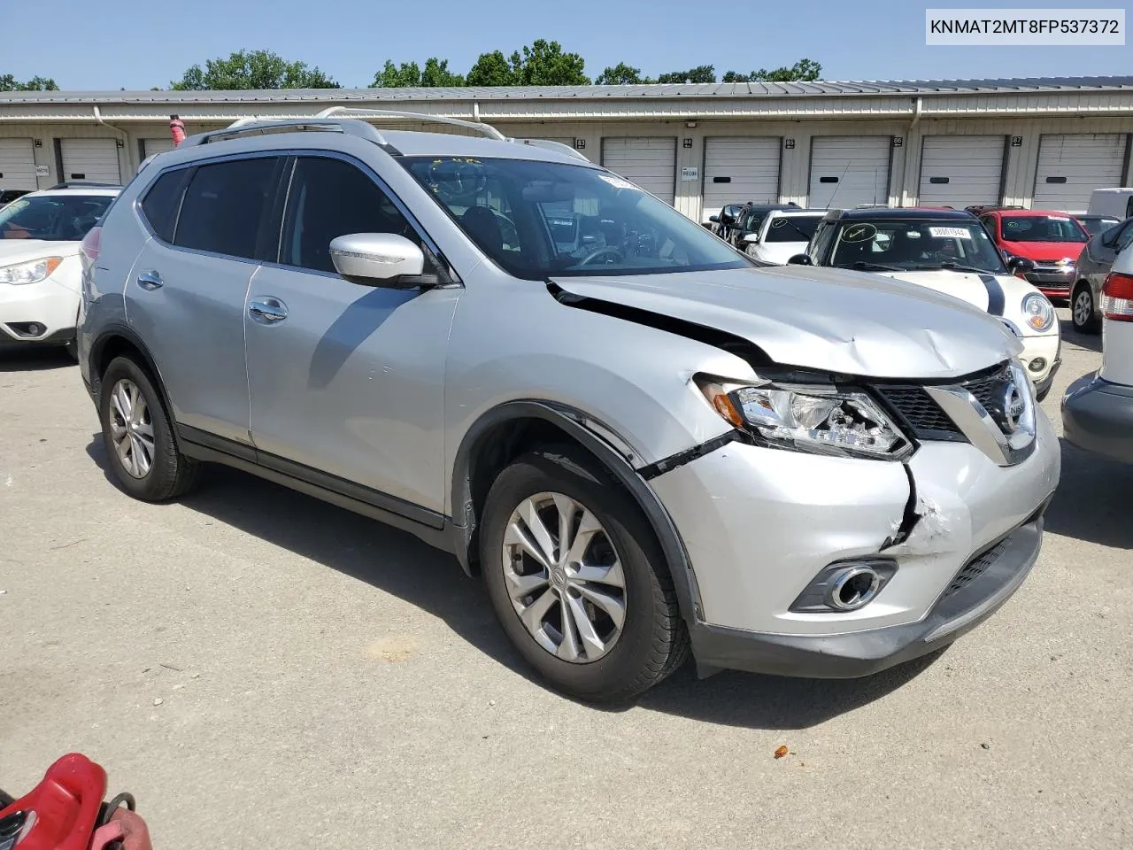 2015 Nissan Rogue S VIN: KNMAT2MT8FP537372 Lot: 57857254